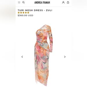 Andrea Iyamah Zuli Mesh Midi Dress - Multicolor